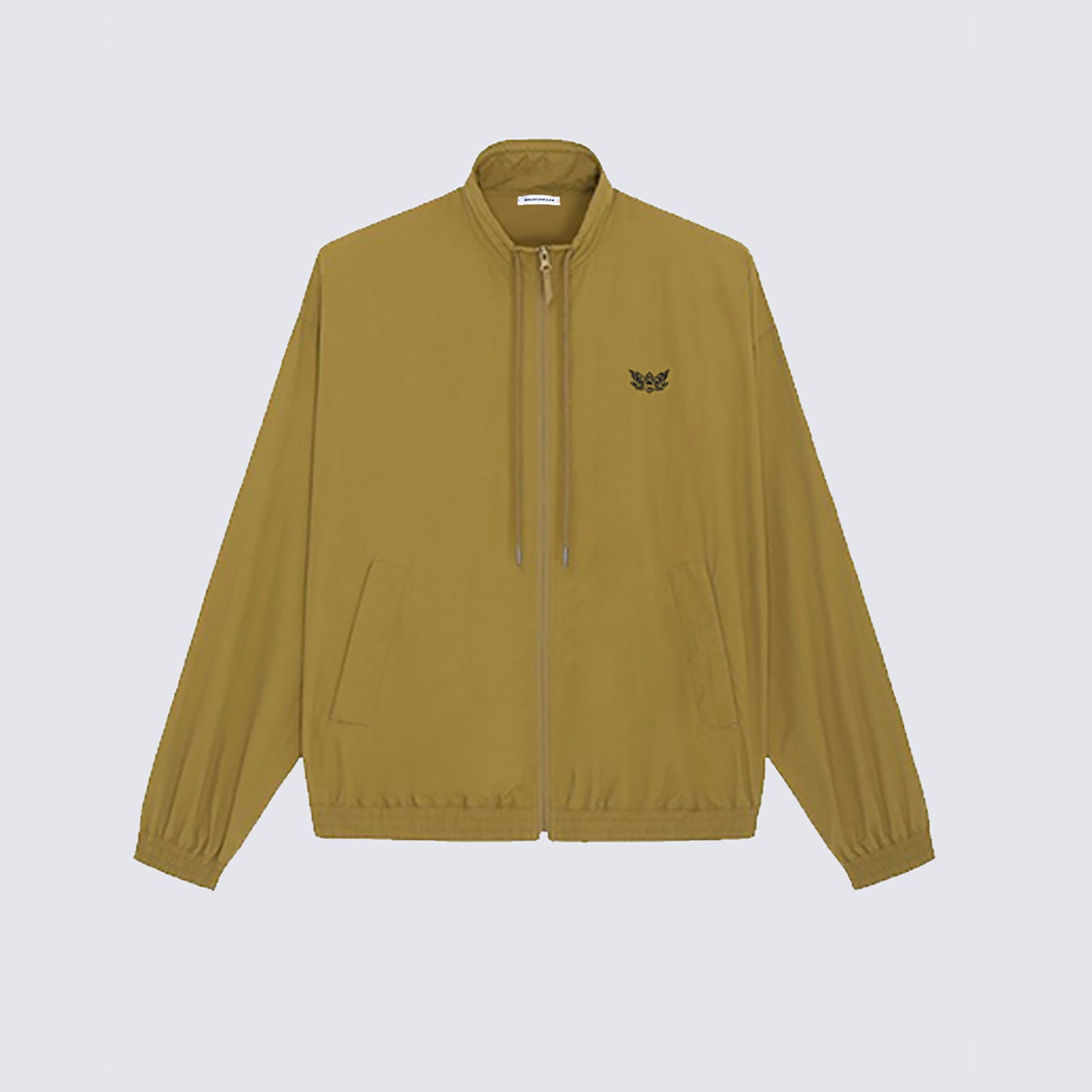 NYLON LOTUS TRACK TOP - OLIVE