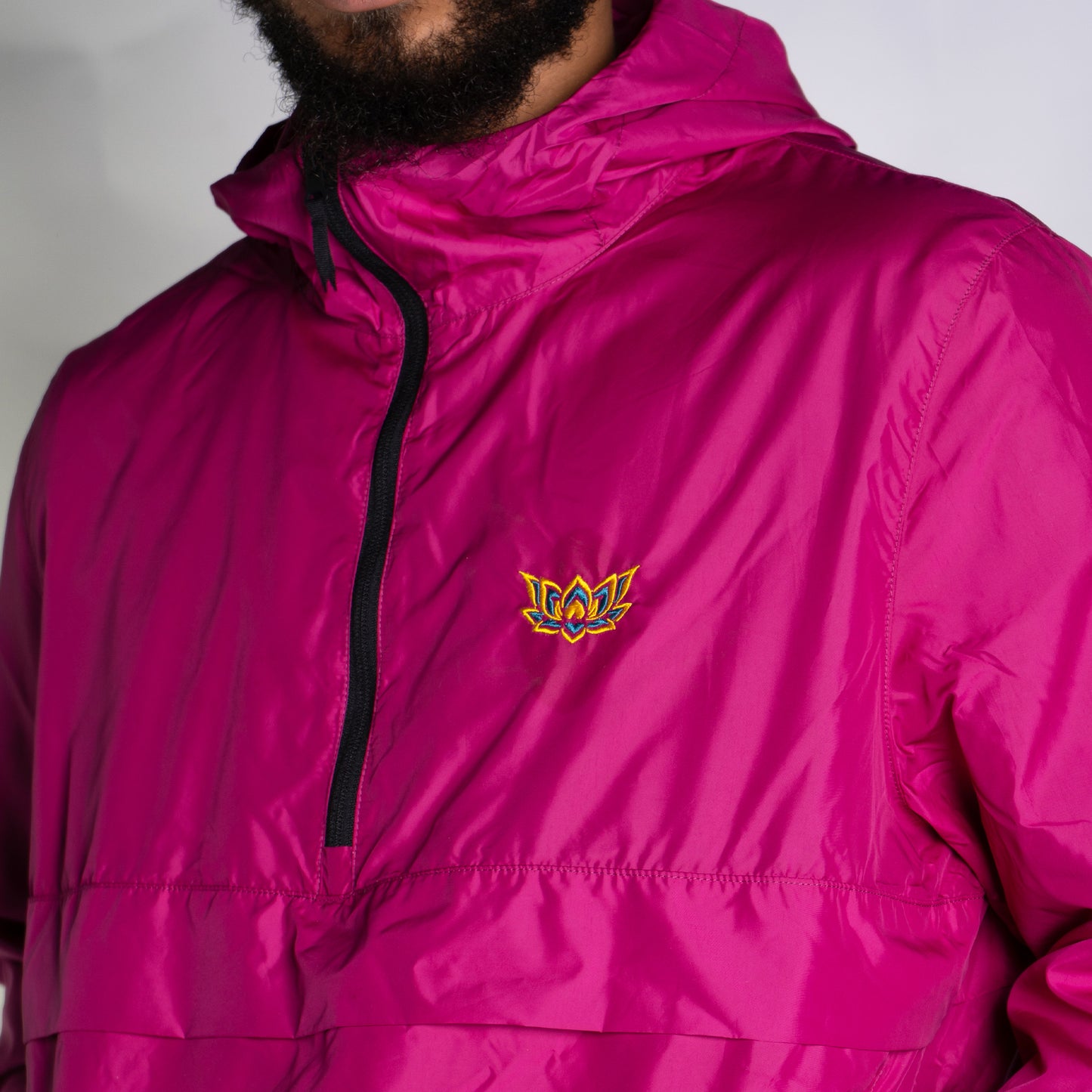 LOTUS HALF ZIP WINDBREAKER - FUSCHITE