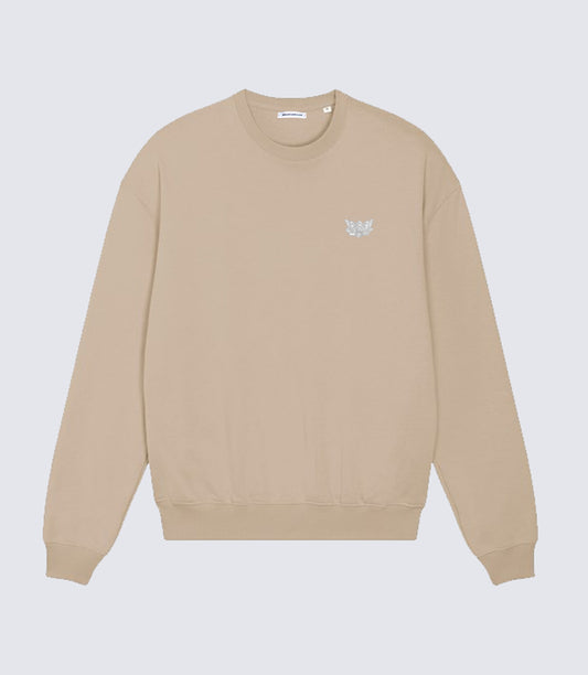 LITTLE LOTUS PREMIUM SWEATSHIRT - SANDSTONE (UV LIGHT ACTIVATED)