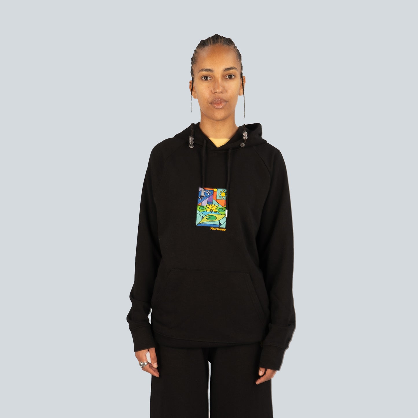 GLASS GARDEN HOODIE - BLACK