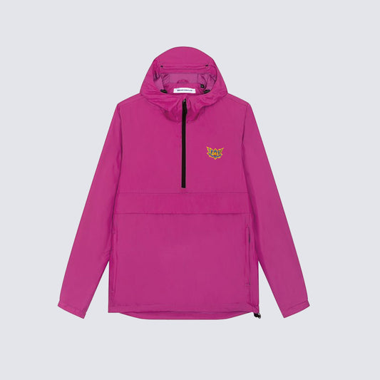 LOTUS HALF ZIP WINDBREAKER - PINK FUSCHITE